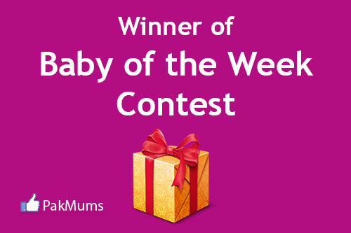 Winner of baby of the week contest PakMums